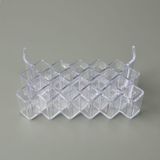 Simple Living 22x8x14 cm Şeffaf 22 Bölmeli Rujluk Organizer