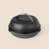 Simple Living Antrasit Renkli 6 Kişilik Piknik Seti Montajsız Plastik Malzeme ile Kullanıma Uygun