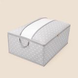 Simple Living Living Büyük Boy Baza Altı Şeffaf Detaylı Hurç - Gri - 62X46X22 cm - Renkli - 1'li - ÇOK RENKLİ