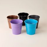 Simple Living Living Galvaniz Saksı - Asorti - 600 ml