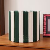 Simple Living Nautical Fun 30x30 cm Beyaz Yeşil Silindir Dekoratif Sepet