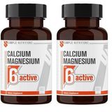 Simple Nutritions Kalsiyum Magnezyum Çinko Kompleksi | D3 K Vitamini, Selenyum, Bakır, Bor ile 8'i 1 Arada Formül | Kemik, Kas, Bağışıklık ve Enerji Desteği | 90 Tablet (2 paketi)