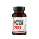Simple Nutritions Magnesium Malate 200 mg 60 Tablet I Magnezyum Malat İçeren Takviye Edici Gıda I Normal Kas Fonksiyonu ve Enerji Metabolizmasına Katkı I 60 Servis
