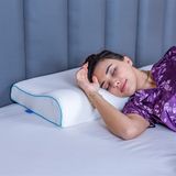 Simple The Pillow Boyun Destekli Visco Yastık Boyun Fıtığı Boyun Düzleşmesi Için Ortopedik Boyun Yastığı 60*40*11*8