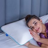 Simple The Pillow Kontürlü Klasik Visco Yastık Memory Foam Boyun Yastığı Hafızalı Yastık 60*40*12
