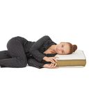 Simple The Pillow Visco Foam Air File Yastık, Hava Geçirgen Ortopedik Boyun Destek Yastığı 60*40*12 cm + Yedek Kılıf - Beyaz - 40 x 60 cm