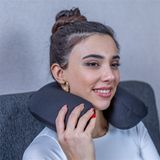 Simple The Pillow Visco Seyahat Yastığı Araba Uçak Otobüs Taşıt Içi Yolculuk Yastığı Ortopedik Yastık 31*27*10 - 31 x 27 x 10 cm - Beyaz