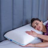 SimpleThePillow Oval Klasik Visco Yastık Memory Foam Boyun Yastığı Hafızalı Yastık 60*40*12