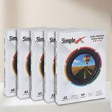 SİMPLEX 15X21 cm (A5) Parlak 5'li Fotoğraf Kağıdı 270 gr - 500 Adet - A5 Parlak (15x21cm)