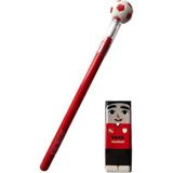 Simply Futbol Topu Başlıklı Yumurtlayan Kalem + Futbolcu Silgi - Kırmızı