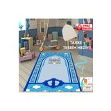 simply line Çocuk seccade takke tesbih set Büyük Boy Erkek Çocuk Namaza Ilk Adım Eğlenceli Dekoratif Namazlık