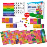 Simply Magic 1138 ADET Renkli ve Komple Şiir Mıknatıslar Seti, Buzdolabı için Kelime Mıknatısları, Şiir Mıknatısları, Buzdolabı için Manyetik Kelimeler, Cümle Oluşturma, Şiir Fayans Mıknatıslar, Şiirler Oluşturma,