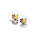 Simpsons Duff Kulplu Bira Bardağı Buzlu veya Şeffaf Seçenekli 0209