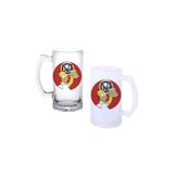 Simpsons Duff Kulplu Bira Bardağı Buzlu veya Şeffaf Seçenekli 0212