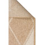 Simran Bej Modern El Yapımı Modern Geometrik Etnik Desenli Boho Makinada Yıkanabilir Hav Toz Vermez Leke Tutmaz Kaymaz Taban Dijital Makine Baskı Halı Oturma Odası Salon Yolluk Koridor Mutfak Halısı