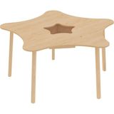 Simre Kids Yıldız Masa Montessori Ahşap Ergonomik Çocuk Aktivite ve Oyun Masası - Naturel - Standart