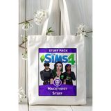 Sims Oyun Baskılı Omuz Çanta Kişiye Özel Model 3