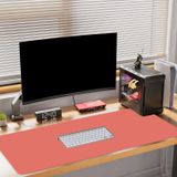 Simsant Pembe Mouse Pad, Büyük Ofis Dekoru Masa Örtüsü, Kaymaz Kauçuk Masa Pedi Koruyucu, Dizüstü Bilgisayar Oyun Mouse Pad XL, Ev için Su Geçirmez Katı Fare Altlığı, 31,5 x 11,8 Pembe Klavye Pedi