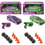 Şimşek 33637 Kumandalı Drift Atan Araba Duba Yedek Tekerli 4WD 12KM/H R/c Işıklı Şarjlı 6+ - Renkli