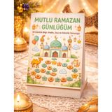 Şimşek 3D Çocuklar İçin Ramazan Takvimi (30 Günlük Eğitici Ramazan Serüveni) - Pastel Sarı - Masa Takvimi - 14,8 X 21