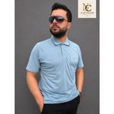 Şimşek Cebli Erkek Tişört - Açık Mavi
