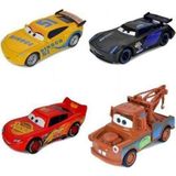 Şimşek Mcqueen U-Toys Şimşek Mcqueen Cars Mater Oyuncak Metal Arabalar 4'lü Set - Renkli