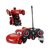 Şimşek Mcqueen Uzaktan Kumandalı Robota Dönüşen Araba - Kırmızı
