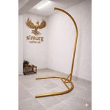 Simurg Salıncak ve Design 240 cm Makrome Salıncak Ayağı - Altın