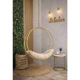 Simurg Salıncak ve Design Gold Dekoratif Salıncak Tek Kişilik -Salıncak Hamak-Damla - Altın