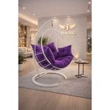 Simurg Salıncak ve Design Xl Damla Salıncak -Armut Salıncak- - Mor