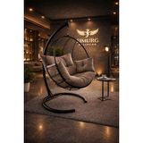 Simurg Salıncak ve Design Xl Damla Salıncak - Büyük Boy Bahçe Balkon Salıncağı - Vizon