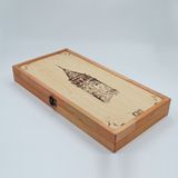 Simya Oyun Aletleri Simya Tavla Oyun Aletleri Galata Kulesi 25 x 50 cm Kayın Ağacı ile Üretilmiş Özel Tasarım