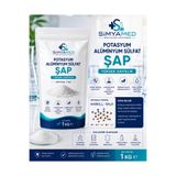 SİMYAMED Şap 1 Kg – Potasyum Alüminyum Sülfat Kristal Toz