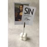 Sin İstanbul Mini Bubble Beton Notluk, Not Tutacağı - Beyaz