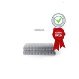 Sinada Ağırlıklı Battaniye Tek kişilik Yorgan 8 Kg Gri 155x215 %100 Yün Dolgulu 4 Mevsim Kullanılabilir
