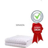 Sinada Ağırlıklı Battaniye Tek Kişilik Yorgan Karma Taşlı 6 kg 155X215 %100 Pamuk 4 Mevsim Kullanılabilir - 155 x 215 cm - 010 - Beyaz