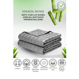 Sinada Ağırlıklı Yorgan %100 Bambu Kumaş 300TC Bambu Dolgulu Ağırlıklı Battaniye 8 KG 155x215 Tek Kişilik