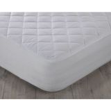 Sinada Kapitone Fitted Dışı Pamuk Içi Yün Dolgu Tek Kişilik Alez Yatak Koruyucu 180X200 - Beyaz - 180 x 200 cm