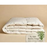 Sinada Klasik Bambu Yorgan | 95×145 cm | Bebek ve Çocuk Boy Pamuklu Dış Kumaş % 100 Bambu Iç Dolgu - 95 x 145 cm - Krem