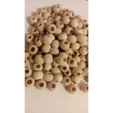 SinAksesuar 10 Mm Yuvarlak Işlenmemiş ham Ahşap Boncuk 100 gram Ort 250 - 300 Adet
