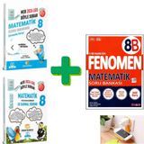 Sinan Kuzucu Yayınları 2026 LGS Matematik Soru Bankası ve İlk Doz Deneme + Fenomen 8B Matematik Set Priz Tutuculu
