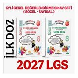 Sinan Kuzucu Yayınları 2027 8. Sınıf Ilk Doz 12'li Sayısal Sözel Genel Değerlendirme Sınavları