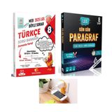 SİNAN KUZUCU YAYINLARI 8.Sınıf 2026 Türkçe Soru Bankası + Strateji 8. Sınıf Gün Gün Paragraf Kitap Set (PRİZ TUTUCULU)