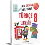 Sinan Kuzucu Yayınları Sinan Kuzucu 2025 LGS 8. Sınıf Türkçe Tematik Soru Bankası Ciltsiz Formatında Kapsamlı Kaynak