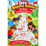 SinaTicaret 29 Ekim Cumhuriyet Bayramı Dev Boyama Kağıdı Boyama Rulosu Büyük Boy 5 Metre