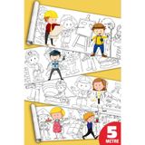 SinaTicaret Meslekleri Tanıyalım Kariyer Dev Boyama Kağıdı Boyama Rulosu Büyük Boy 5 Metre