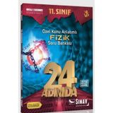 Sınav 11.Sınıf 24 Adımda Özel Konu Anlatımlı Fizik Soru Bankası (Yeni) (Kapak Değişebilir)