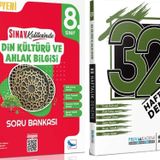 Sınav 8. Sınıf Din Kültürü Ve Ahlak Bilgisi Soru Bankası Ve Pruva 32 Haftalık Deneme Seti 2 Kitap