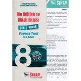 Sınav Dergisi Yayınları - 8. Sınıf Din Kültürü ve Ahlak Bilgisi Yaprak Test