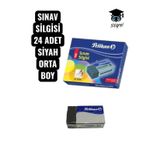 Sınav Silgisi 24 Adet Siyah Orta Boy